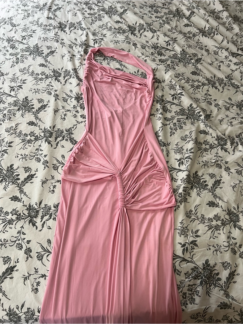 Hello Molly Pink Twist-Halter Maxi Dress
